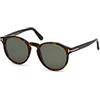 Tom Ford Unisex - Adulto FT0591 52N 51 Montature, Marrone (Avana ScuraVerde), 51