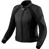 REV'IT! Revit Xena 4 Giacca in Pelle da Moto da Donna, Nero/Grigio, 46