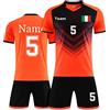 LAIFU Kit Maglia Calcio Personalizzabile, Taglie da Bambino e Adulto Maglia da Calcio Uomo Maglia da Calcio a Manica Corta Donna,Calze Ginocchiere