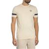 Sergio Tacchini Uomo Maglietta Grello Crew, Sandshell/Maritime Blue, XL
