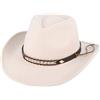 Henrrida Classico cappello da cowboy, universale, da cowboy occidentale, per uomini e donne, adatto per campeggio, giardinaggio, vacanza, morbido ed elegante cappello da cowboy