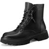 QUEEN HELENA Anfibi Stivaletto Basso Lacci con Strass Scarponcino Donna X31-53 (Nero, Sistema Taglie Calzature EU, Adulto, Donna, Numero, Media, 40)