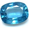 3.95 CT Naturale Babbo Natale Maria Blu Acquamarina Taglio Cushion Certificato