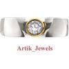 Moissanite Con 14K Placcato Oro Bianco 925 Anello Argento Sterling per Uomo #800