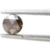 Surat*Diamond*City Loose Diamante Naturale 0.46tcw Grigio Marrone Luccicante Rotondo Rose-Cut Per