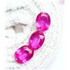 rogem54 23.15 KT / 3 Pezzi Naturale Zaffiro Rosa Taglio Ovale Loose Gemma Con Omaggio