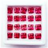5 MM Naturale Rosso Rubino Quadrato Certificato Gioielli Uso Loose Gemma 20 Pz
