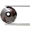 Surat*Diamond*City Big Diamante Naturale Trapanato Rotondo 2.70tcw 7.4 MM Cannella Marrone Perlina
