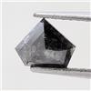 Surat*Diamond*City Nero Diamante Naturale Decorato 1.65tcw 7.4mm Pentagono Stepcut Diamante