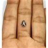 Surat*Diamond*City 0,94TCW Diamante Naturale Loose Grigio Scudo Sale E Pepe 7x5,8mm Per Anello