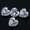 4 pezzi diamante bianco cuore certificato eccellente colore DE VVS1 3,5x3,5 m...