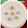 Sparkling Fancy Diamonds Lotto Diamanti Naturali Rotondi Rosa Taglio 0.19 ct
