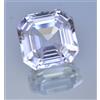 Gemscopious Naturale 20.75 KT Bianco Montana Zaffiro Taglio Asscher Certificato Loose Gemma