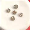 Sparkling Fancy Diamonds Lotto Diamanti Naturali Round con Diamanti Naturali 0.19ct, 5 pz Colore Grigio