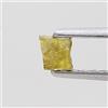 Sparkling Fancy Diamonds Diamante Naturale Giallo Taglio Cube Grezzo 0.15 Ct