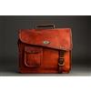 Fatto a mano Borsa Uomo In Pelle Handmade Messenger Per Laptop Spalla, Marrone 5x11x15 in