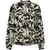 ONLY Onlnova Life Vis L/S Monica Top, Nero, XS