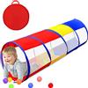 TIKTENT Tunnel da gioco per bambini da 1 a 3, 6 piedi, con 2 lati in rete, giocattolo pop-up per bambini, regalo di compleanno, interno ed esterno, per bambini o cani