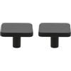 Amig - Confezione da 2 Pomelli per mobili - Diametro 40 mm - Colore Nero Opaco - Fabbricato in Alluminio - Per cassetti e armadi da cucina e bagno con stile moderno decorativo e uso - Mod. 820