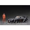 Modello di accensione Accensione modello IG3694 1/18 RWB 930 nero opaco con Mr.Nakai JDM
