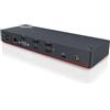 Lenovo 40AC0135EU replicatore di porte e docking station per laptop Cablato Thunderbolt 3 Nero