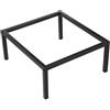 5 five simply smart 5five - Gambe per mensola in metallo nero - L.34 x P.29 x H.15 cm - Supporto per mobili Mix'n'Modul