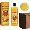 Generico Spray Ceras per Legno, 100ML Multifunzionale Beeswax Spray per Mobili, Sprays Lucidante Legno Base Ceras Apis Naturale con Spugna, Lunga Durata Detergente Pavimenti Legnos Beeswax Sprays