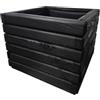 HolzGarden Fioriera in Legno con Tessuto Non Tessuto 40x30x40 cm cm Legno Massello Impregnato Colore Ebano Vaso da Esterno per Giardino Balcone e Terrazza, Resistente alle Intemperie, 29L
