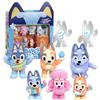 Moose Toys Bluey Fuzzies, 4 pezzi, Blu, Plastica