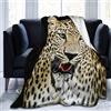 FANSU Coperta di Flanella, Microfibra Morbido Durevole e Caldo 3D Stampa Peluche Matrimoniale Coperte Copriletti per Letto Divano (Leopardo,150x200cm)