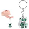 BOXOB Tagliaunghie Portachiavi con Gufo, Mini Tagliaunghie Pieghevole Portachiavi Portatile a Forma di Gufo in Acciaio Inossidabile per Uomo e Donna Strumenti per Manicure e Pedicure