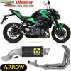 Arrow Scarico Completo Kawasaki Z 900 E 2017 Arrow Moto Terminale GP2 Acciaio Nero