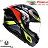 Agv K6 S Erazer Black Red Yellow Fluo Integrale Casco Moto Max Pinlock TG S