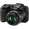 Nikon Macchina fotografica compatta Coolpix L340 - Nero + Nikon Nikkor 28x Wide Optical Zoom ED VR 22.5-630mm f/3.1-5.9 f/3.1-5.9 - refurbished