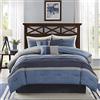 Madison Park MP10-1637 Collins - Set di 7 pezzi, colore: Blu marino