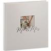 goldbuch 08 388 Mr. & Mrs, album fotografico con 60 pagine bianche e pergamena, album dei ricordi con fustellatura, album in carta raffinata con goffratura argentata, circa 30 x 31 x 4 cm