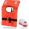 Onautica Kit Sicurezza Offshore 150N - Cintura Salvagente + Luce LED (Entro e Oltre 12 Miglia) - Oltre 50 Kg.