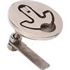 Generic 61x57mm Boat Cam Latch, Marine Flush Hatch Pull, 316 Stainless Steel Silver Slam Latch for Yachts And Boats with Smooth Polished Finish, Non - Locking Deck Compartment