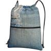 Generic Borsa con Coulisse Ripped Denim Blue Jeans with Shredded Threads Sportiva Sacche Portatile Sacche Zaino Lavabile per Allenamento Compleanno Regalino