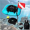 Troqullium Rebreather Elettrico for Immersioni da 180W, Sistema di Snorkeling Impermeabile Senza Serbatoio, Durata della Batteria di 60-70minuti, for Immersioni Ricreative, Pesca Subacquea, ECC.(Red)