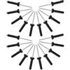 TOYANDONA Set 30 Pezzi Rivetti Ciechi in Alluminio Nero Design Trifold per Installazione Sicura Accessori Kayak e Canoe per Riparazione e Montaggio