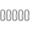 Yhenlovtt Anelli di collegamento per arrampicata Plus Quick Employment Outdoor Steel Dshape Link Connector 304 Hardware da campeggio per guinzaglio in acciaio per cani (5)