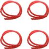 Vjsujehgy 4X Scooter Line Spiral Change Color Tube Protector 1M Lunghezza Tubi Avvolgimento per M365 PRO Accessori Rosso