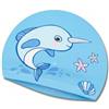 Mtbricey Blue Dolphin - Cuffia da nuoto per bambini, ad asciugatura rapida, in tessuto elasticizzato, 21 x 15,5 cm, unisex, per bambini e ragazzi, ideale per piscina, spiaggia, nuoto, lezioni di sport