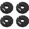 Vjsujehgy 4X Gym Micro-Plates Dumbbell Fractional Weight Plate Rubber Fractional Weight Plates ADD-On Change Nero 0,5 kg