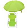 Xoeryoy Sedia da Spiaggia per Bambini con ombrellone Sedia da Spiaggia Pieghevole e Staccabile con tettuccio, Sedile da Esterno Leggero e Robusto per Campeggio, Viaggi, Verde Prato
