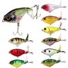 Generic XILILHC 10 PCS/Set 17g Top Water Fishing Lure Popper Bait Hard Water Surface Soft Rotating Tail Tackle Fishing Bait Kit