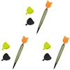 Vjsujehgy 3X Set di Galleggianti per La Pesca alla Carpa in PVC, Pellet Waggler, Kit di Boe per La Pesca in Acqua con Galleggiante di Segnalazione e Accessori