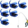 Generico Clip per Canna da Pesca - Fascette per Attrezzatura Riutilizzabili, di Fissaggio per Portatili | Cinghie Elastiche Avvolgenti per Ingranaggi in Neoprene, Raccoglitore per Spazi Vuoti Fel