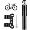 ROCKBROS Pompa per Bicicletta, Pompa Bici Portatile, Mini Pompa ad Alta Pressione 110PSI, Valvole Presta & Schrader, Adatto per MTB, Bici da Corsa